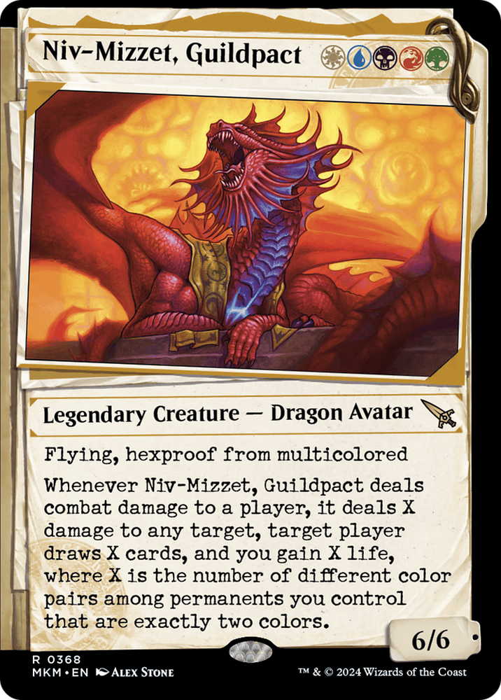 Niv-Mizzet, Guildpact (Showcase) (368) [Murders at Karlov Manor] Magic: The Gathering