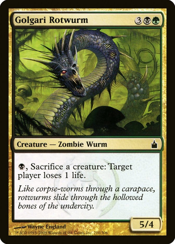 Golgari Rotwurm [Ravnica: City of Guilds] Magic: The Gathering
