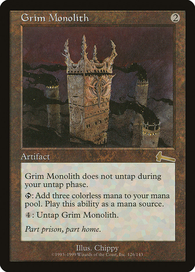 Grim Monolith [Urza's Legacy] Magic: The Gathering