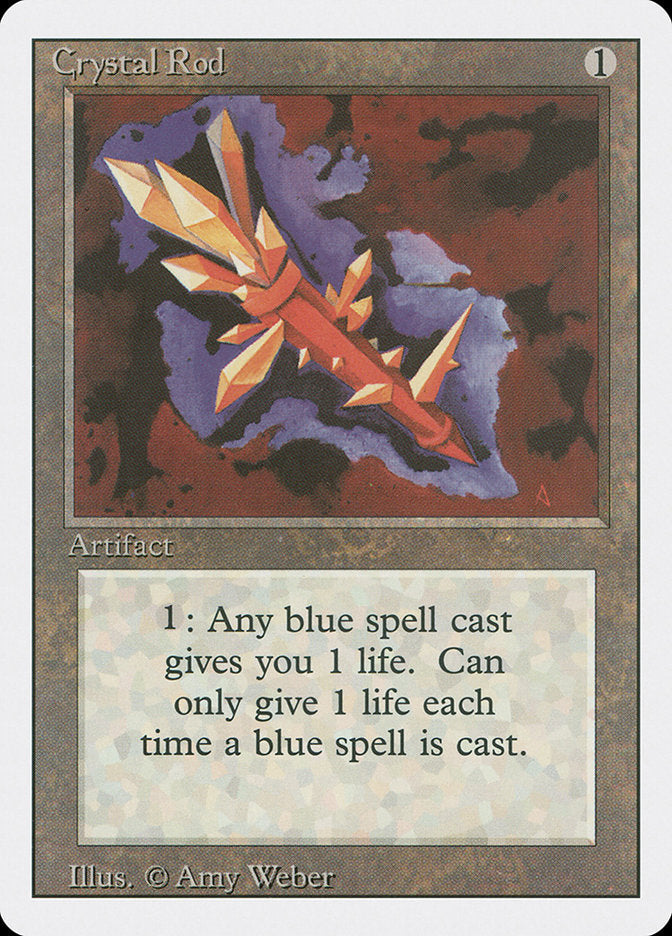 Crystal Rod [Revised Edition] Magic: The Gathering