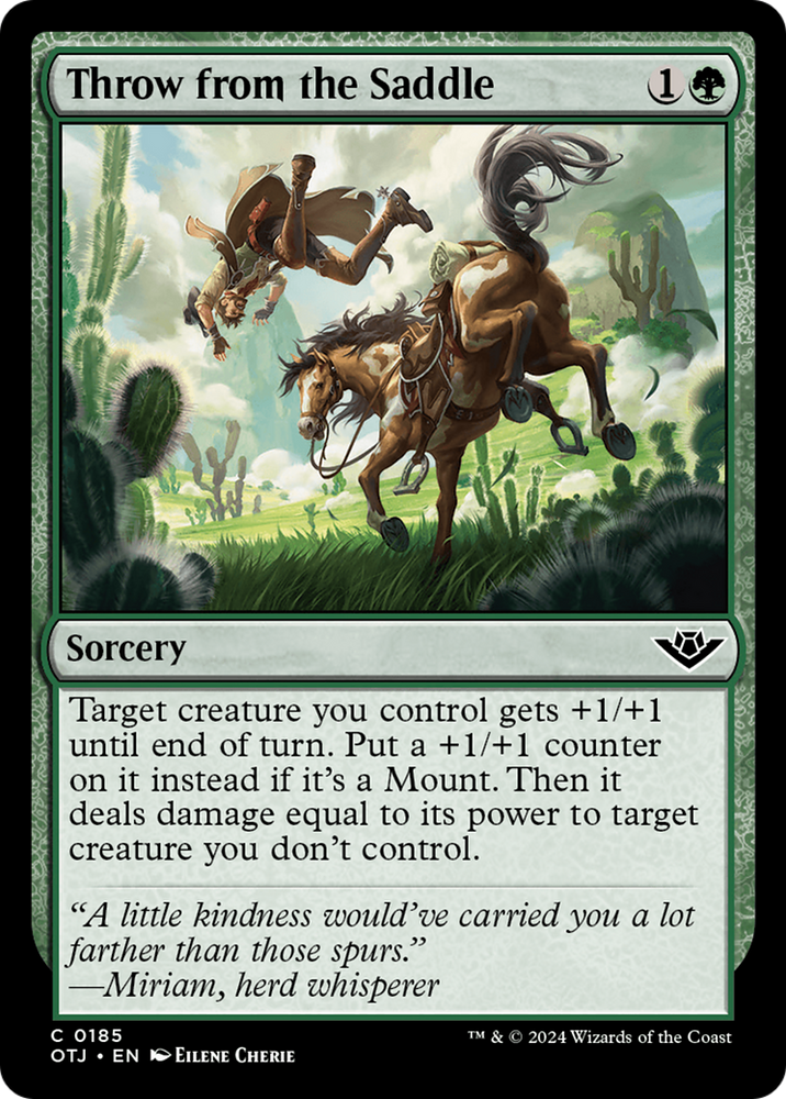 Throw from the Saddle [Outlaws of Thunder Junction] Magic: The Gathering
