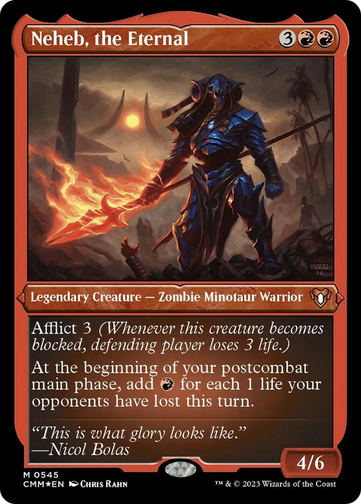 Neheb, the Eternal (Foil Etched) [Commander Masters] Magic: The Gathering