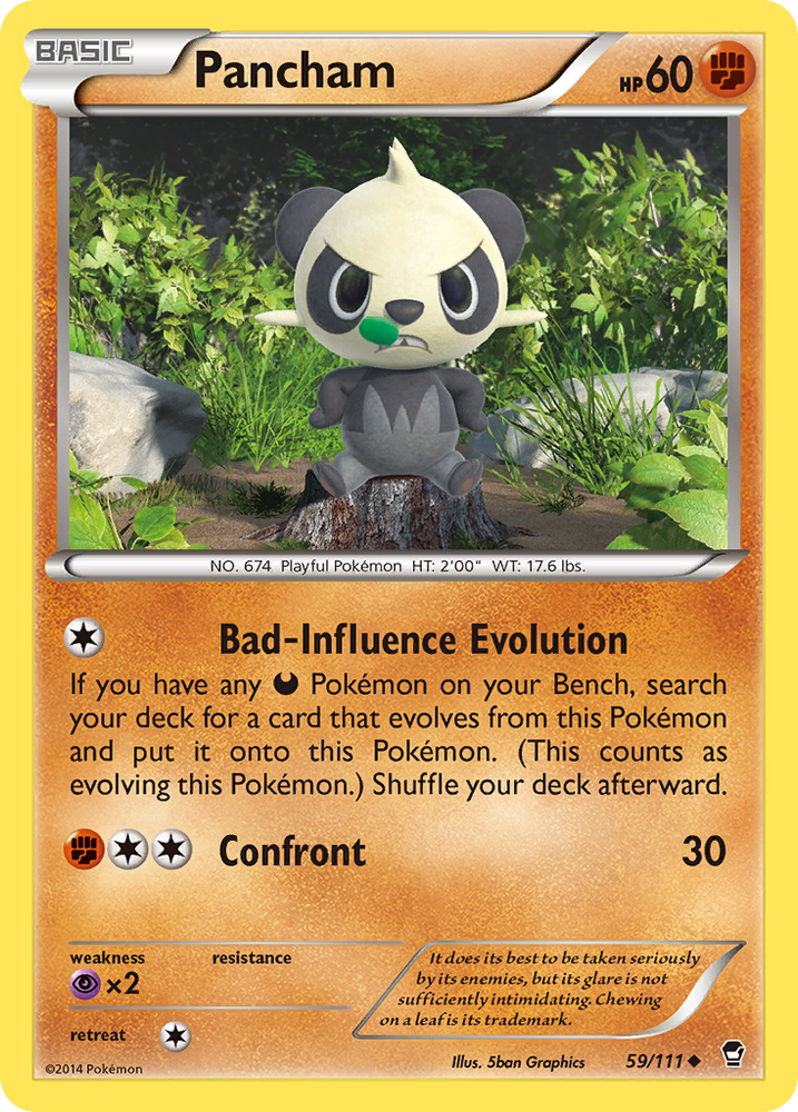 Pancham (59/111) [XY: Furious Fists] Pokémon