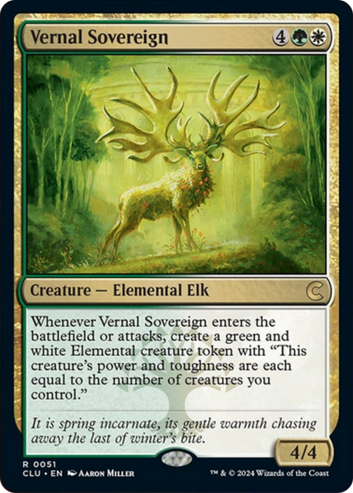 Vernal Sovereign [Ravnica: Clue Edition] Magic: The Gathering