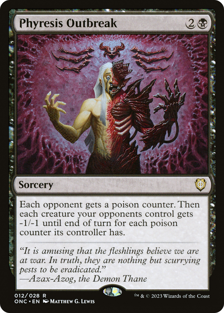 Phyresis Outbreak [Phyrexia: All Will Be One Commander] Magic: The Gathering