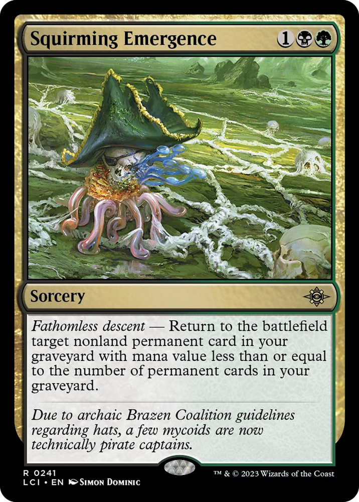 Squirming Emergence [The Lost Caverns of Ixalan] Magic: The Gathering