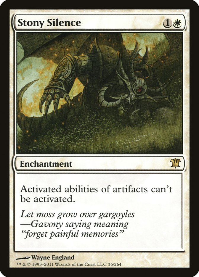 Stony Silence [Innistrad] Magic: The Gathering