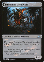 Smoldering Werewolf // Erupting Dreadwolf [Eldritch Moon] Magic: The Gathering