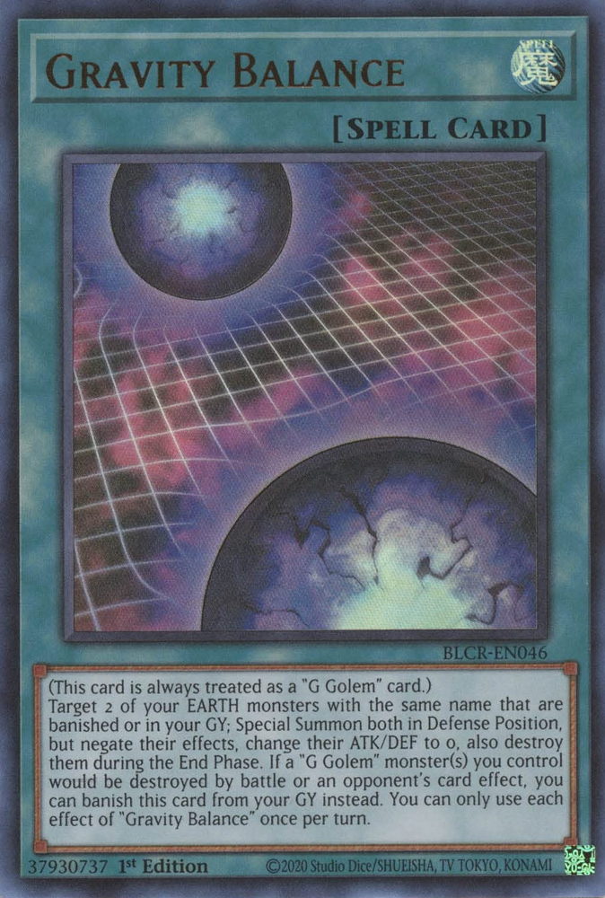 Gravity Balance [BLCR-EN046] Ultra Rare - Yugioh Cards For Your TCG Needs!