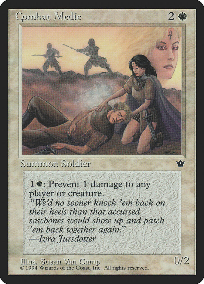Combat Medic (Susan Van Camp) [Fallen Empires] Magic: The Gathering