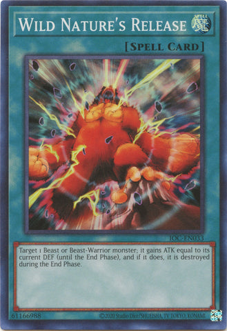 Wild Nature's Release (25th Anniversary) [IOC-EN033] Super Rare - Yugioh Cards For Your TCG Needs!