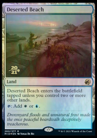 Deserted Beach [Innistrad: Midnight Hunt Prerelease Promos] Magic: The Gathering