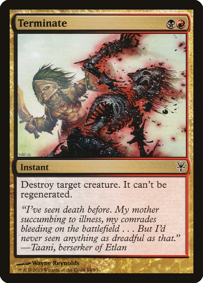 Terminate [Duel Decks: Sorin vs. Tibalt] Magic: The Gathering