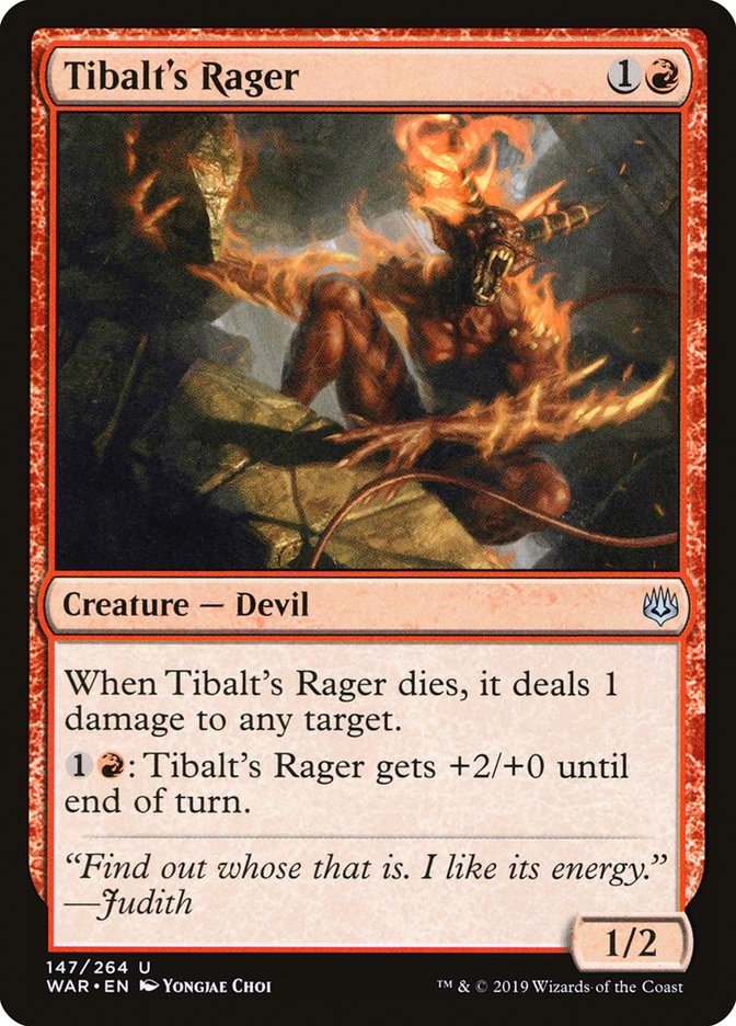 Tibalt's Rager [War of the Spark] Magic: The Gathering