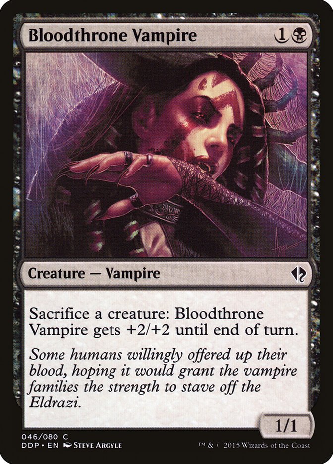 Bloodthrone Vampire [Duel Decks: Zendikar vs. Eldrazi] Magic: The Gathering