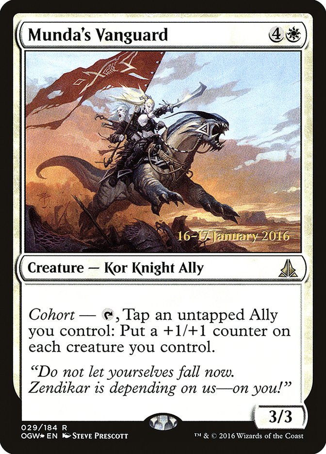 Munda's Vanguard [Oath of the Gatewatch Prerelease Promos] Magic: The Gathering