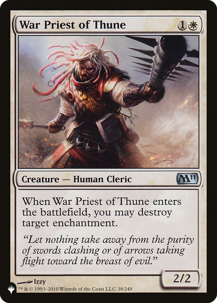 War Priest of Thune [The List] Magic: The Gathering