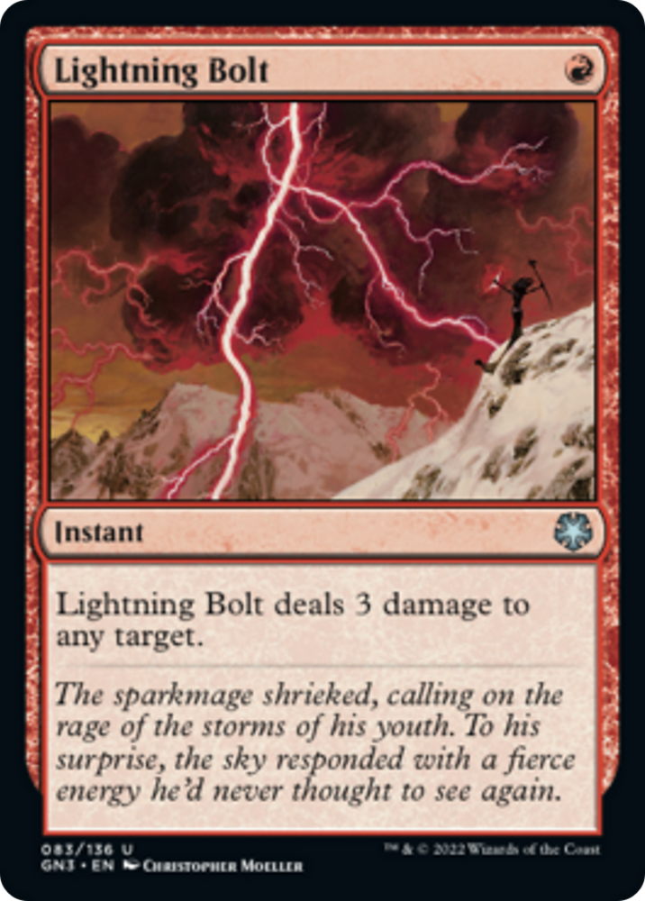 Lightning Bolt [Game Night: Free-for-All] Magic: The Gathering
