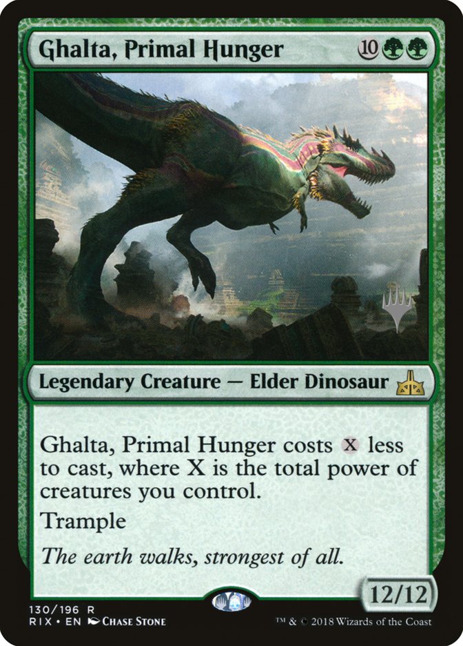 Ghalta, Primal Hunger (Promo Pack) [Rivals of Ixalan Promos] Magic: The Gathering