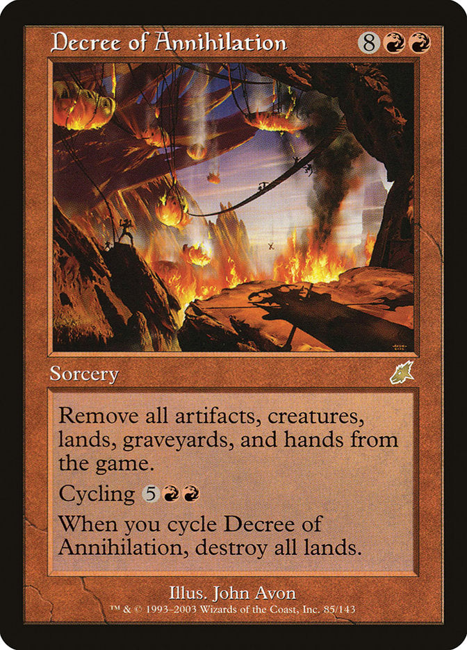 Decree of Annihilation [Scourge] Magic: The Gathering