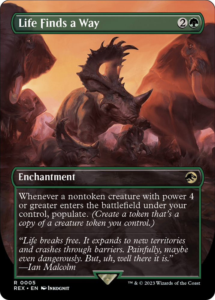 Life Finds a Way (Borderless) [Jurassic World Collection] Magic: The Gathering