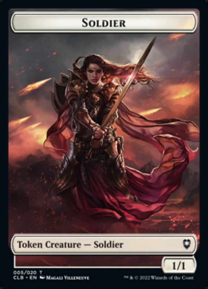 Soldier Token [Commander Legends: Battle for Baldur's Gate Tokens] Magic: The Gathering