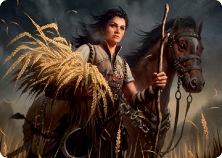 Ambitious Farmhand Art Card [Innistrad: Midnight Hunt Art Series] Magic: The Gathering
