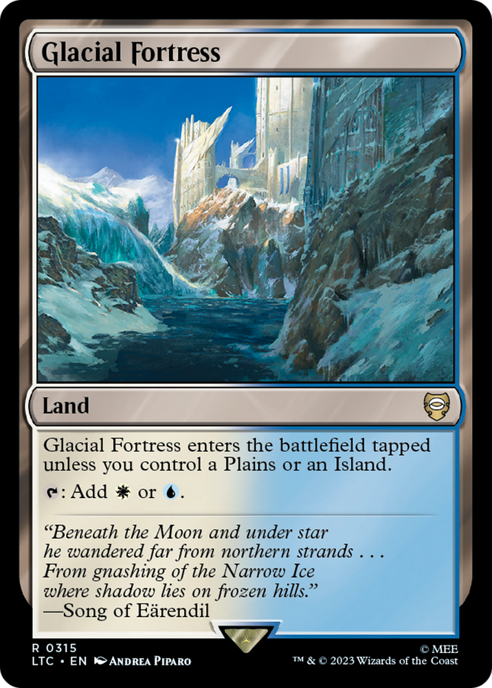 Glacial Fortress [The Lord of the Rings: Tales of Middle-Earth Commander] Magic: The Gathering