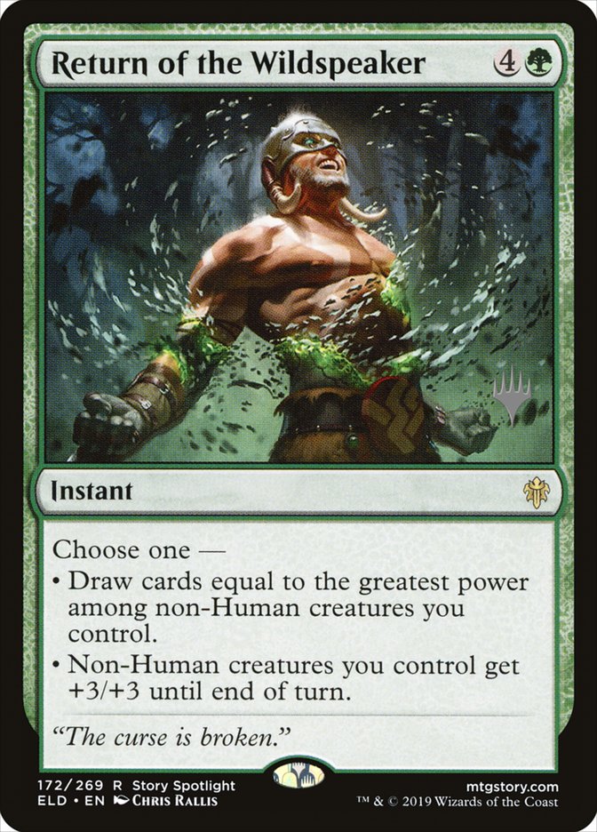 Return of the Wildspeaker (Promo Pack) [Throne of Eldraine Promos] Magic: The Gathering