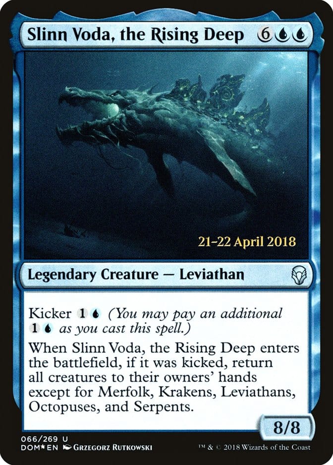 Slinn Voda, the Rising Deep [Dominaria Prerelease Promos] Magic: The Gathering