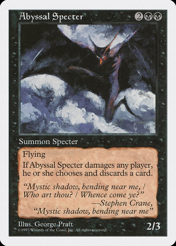 Abyssal Specter [Fifth Edition] Magic: The Gathering
