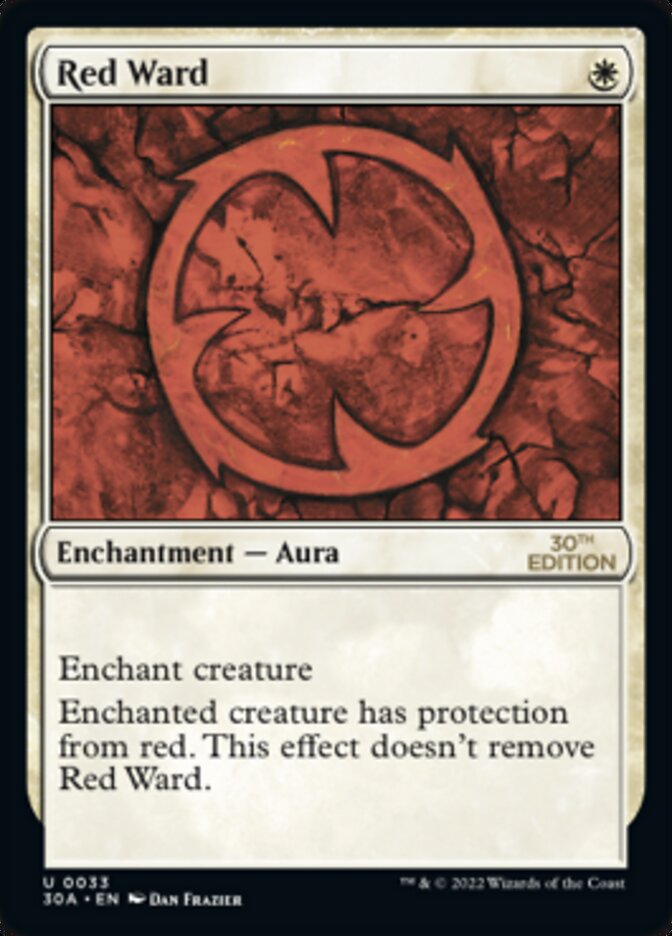 Red Ward [30th Anniversary Edition] Magic: The Gathering