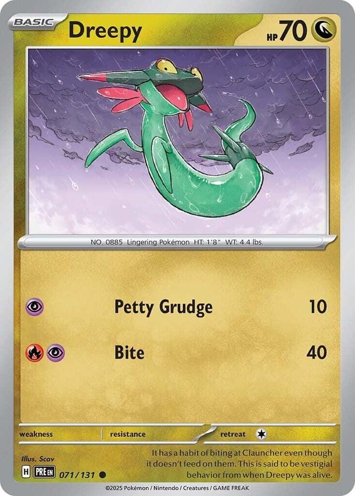 Dreepy (071/131) [Scarlet & Violet: Prismatic Evolutions] - Pokemon Cards For Your TCG Needs!