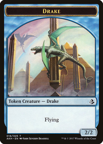 Anointer Priest // Drake Double-Sided Token [Amonkhet Tokens] Magic: The Gathering