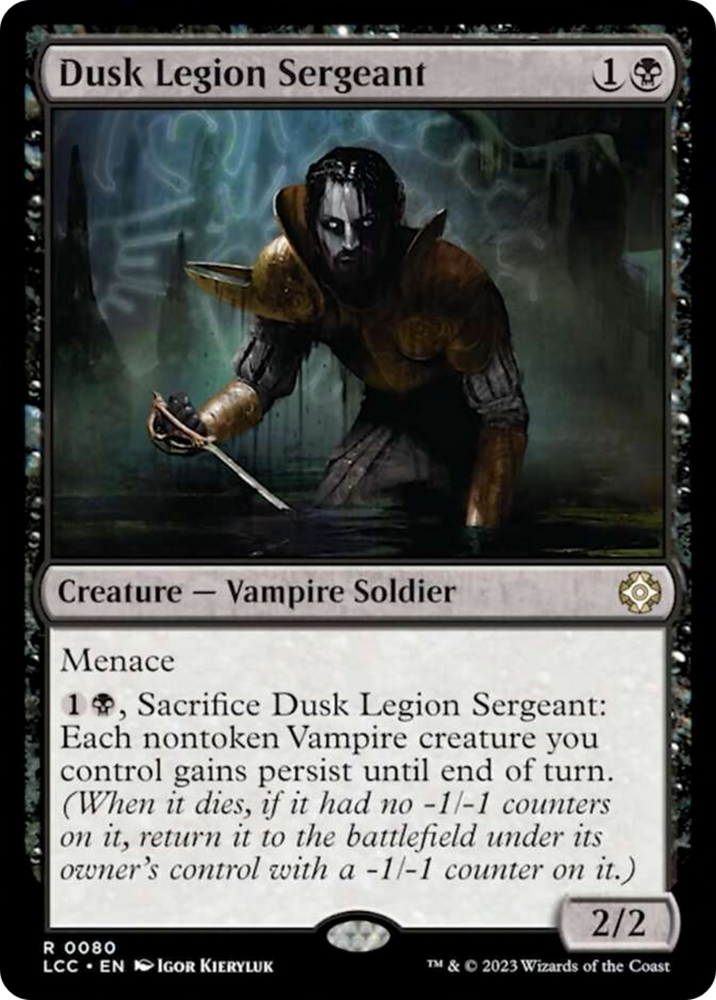 Dusk Legion Sergeant [The Lost Caverns of Ixalan Commander] Magic: The Gathering