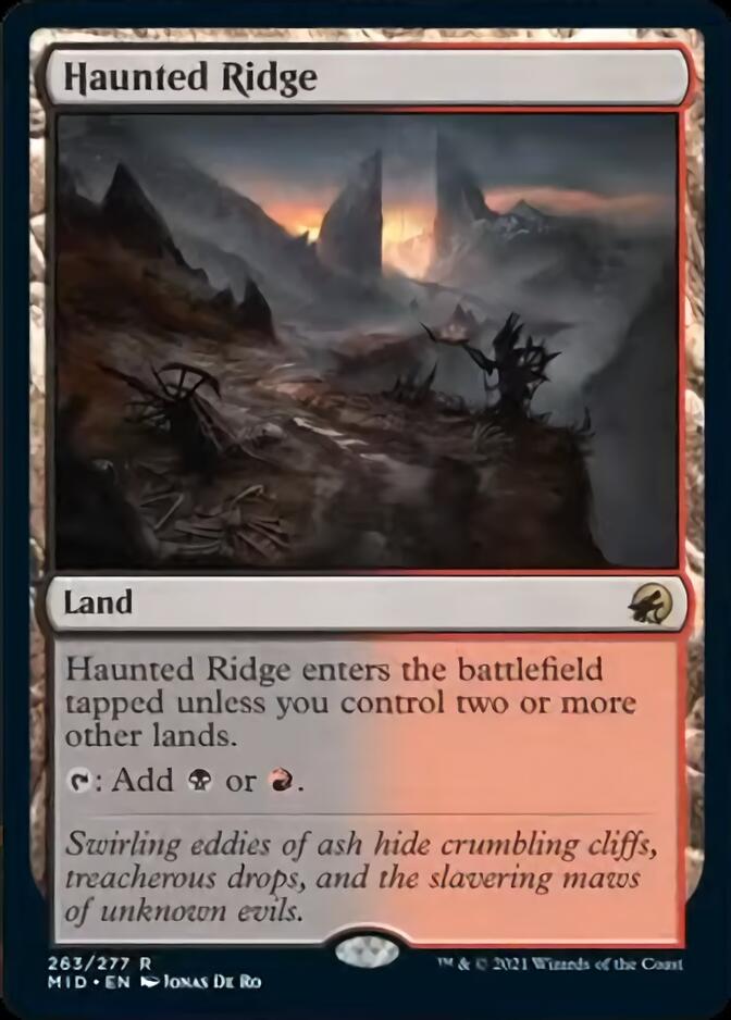 Haunted Ridge [Innistrad: Midnight Hunt] Magic: The Gathering