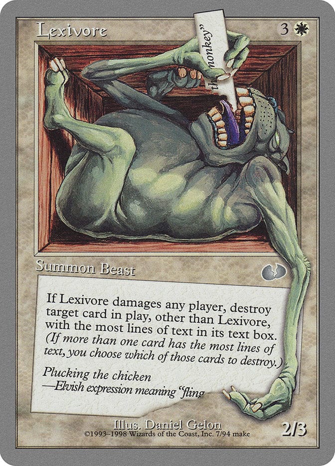 Lexivore [Unglued] Magic: The Gathering