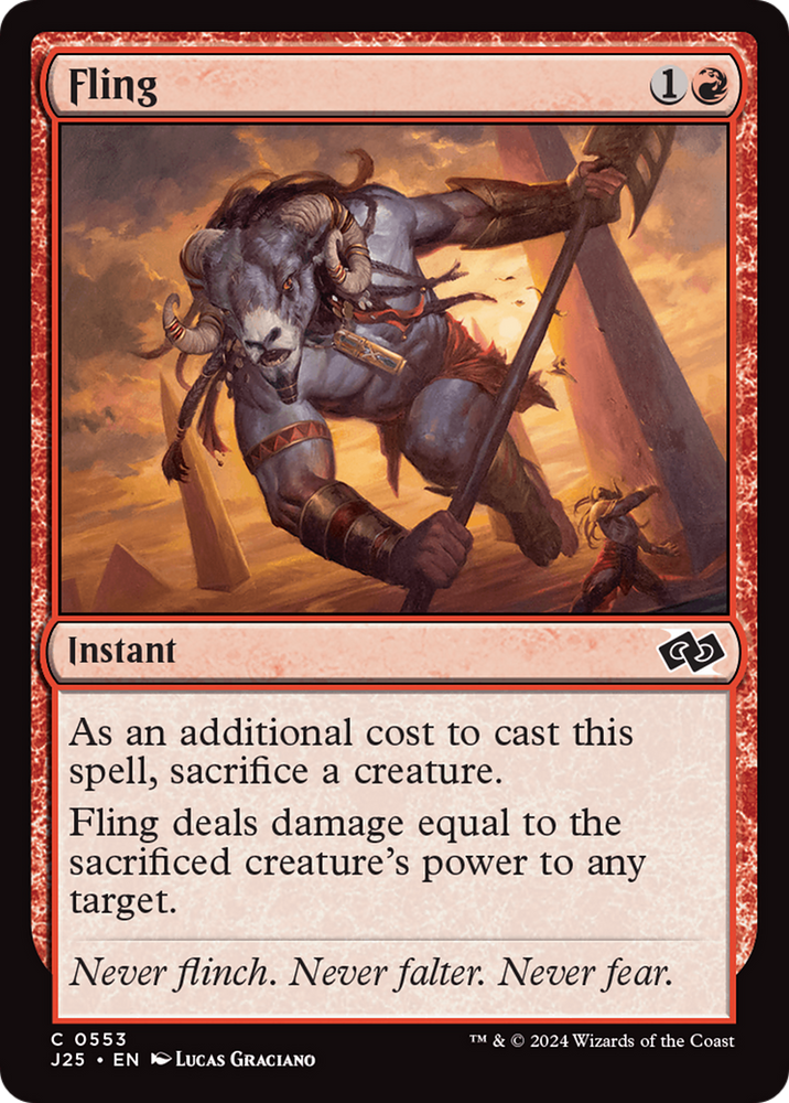 Fling [Foundations Jumpstart] Magic: The Gathering