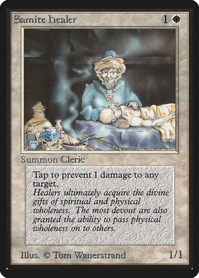Samite Healer [Beta Edition] Magic: The Gathering