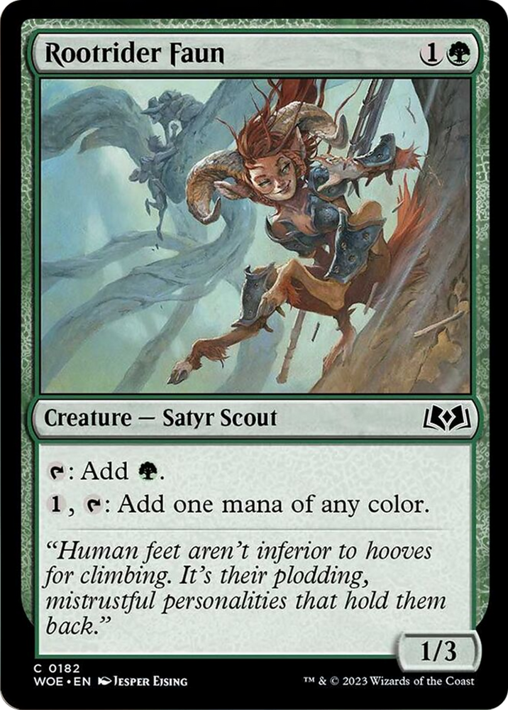 Rootrider Faun [Wilds of Eldraine] Magic: The Gathering