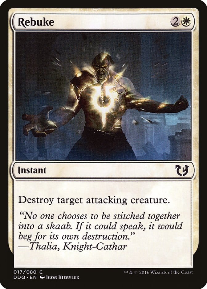 Rebuke [Duel Decks: Blessed vs. Cursed] Magic: The Gathering