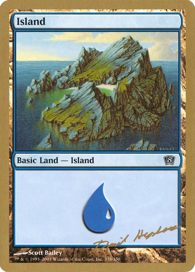 Island (dh338) (Dave Humpherys) [World Championship Decks 2003] Magic: The Gathering