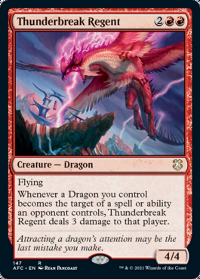 Thunderbreak Regent [Dungeons & Dragons: Adventures in the Forgotten Realms Commander] Magic: The Gathering