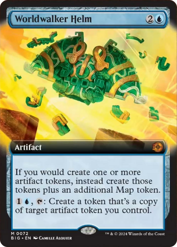 Worldwalker Helm (Extended Art) [Outlaws of Thunder Junction: The Big Score] Magic: The Gathering