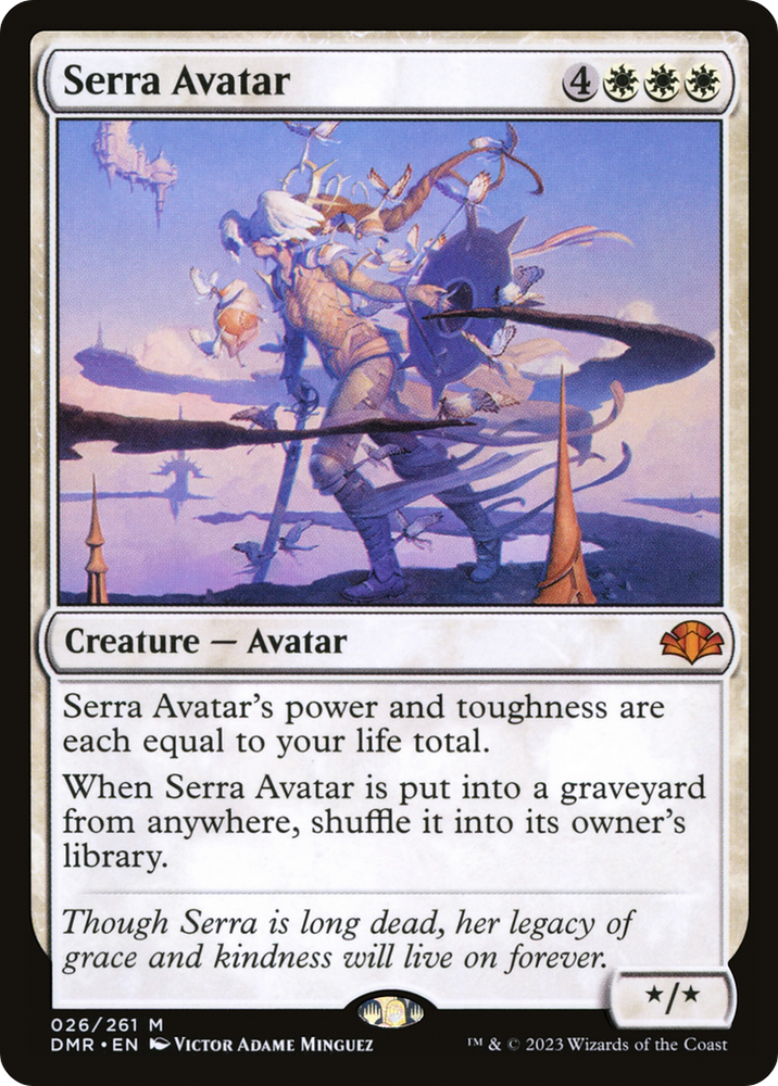 Serra Avatar [Dominaria Remastered] Magic: The Gathering