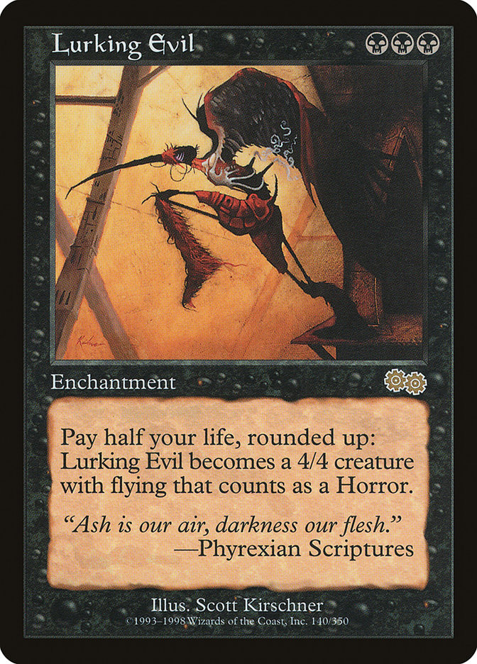 Lurking Evil [Urza's Saga] Magic: The Gathering