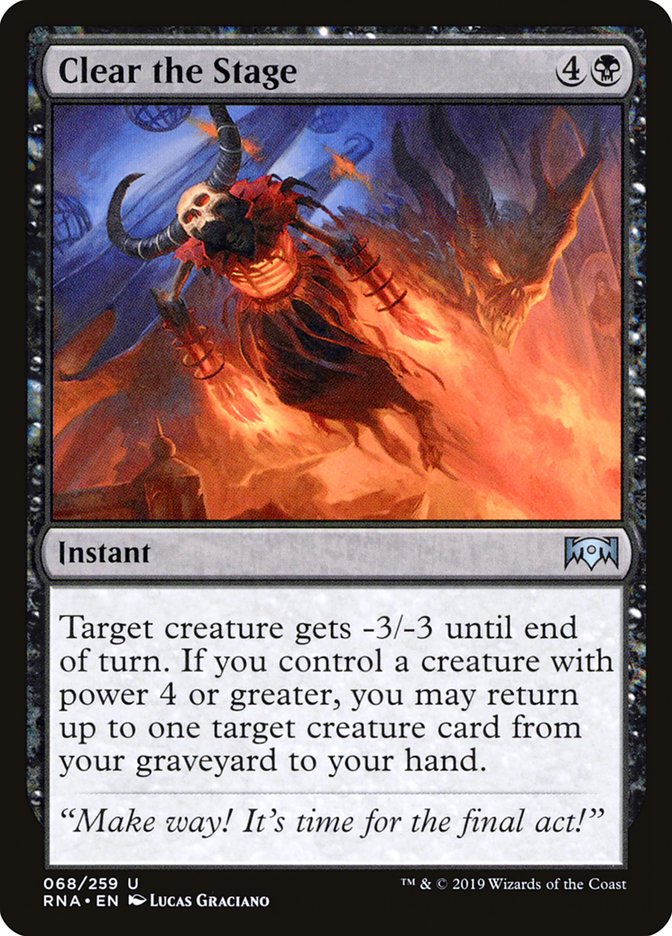 Clear the Stage [Ravnica Allegiance] Magic: The Gathering