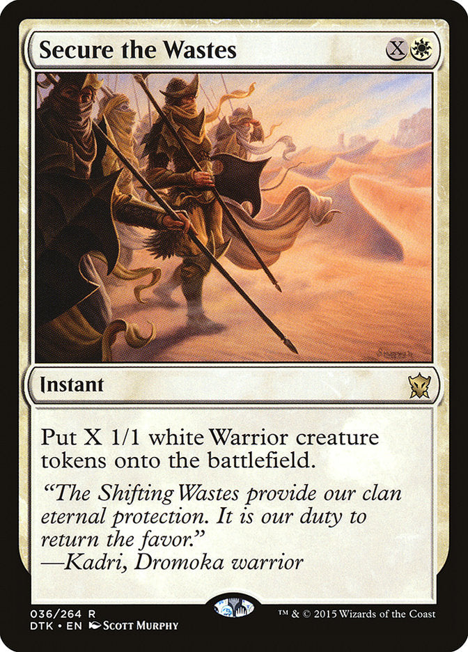 Secure the Wastes [Dragons of Tarkir] Magic: The Gathering