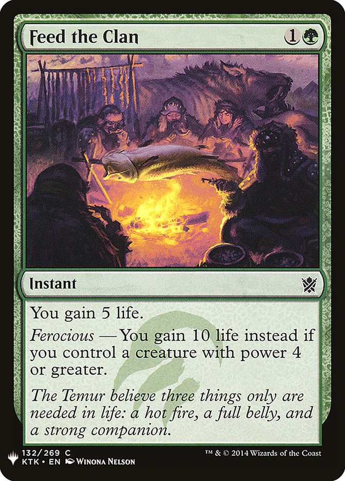 Feed the Clan [Mystery Booster] Magic: The Gathering