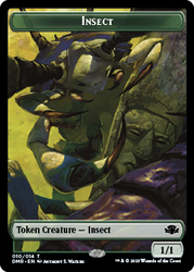 Insect // Construct Double-Sided Token [Dominaria Remastered Tokens] Magic: The Gathering